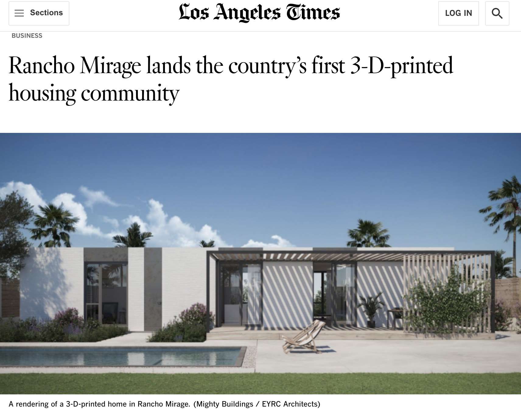 洛杉矶时报的屏幕截图
