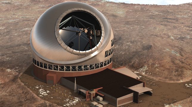 智利30米望远镜的艺术家插画