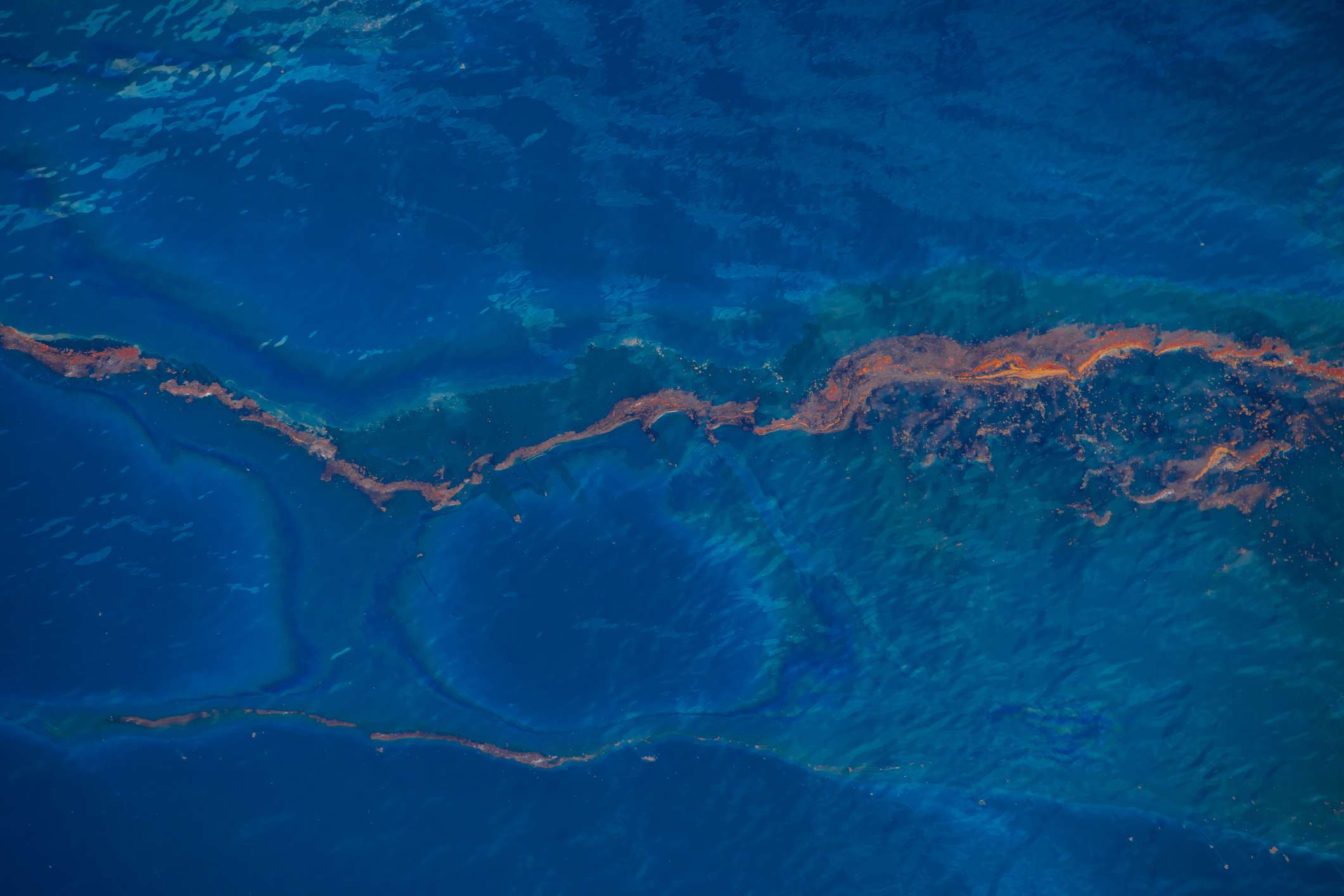 墨西哥湾的石油泄漏＂width=