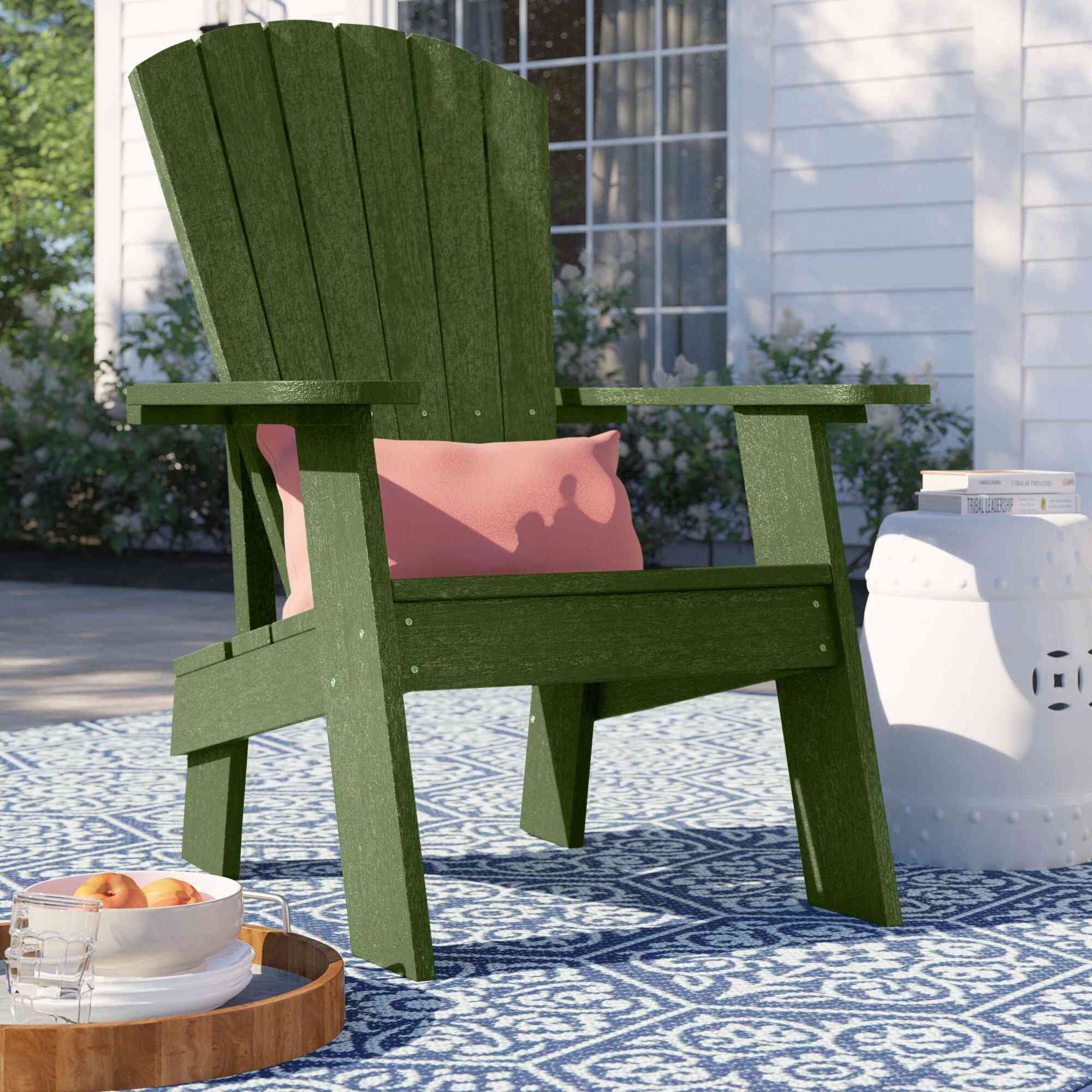 Sol 72户外缟玛瑙科尔沃斯塑料阿迪朗达克椅