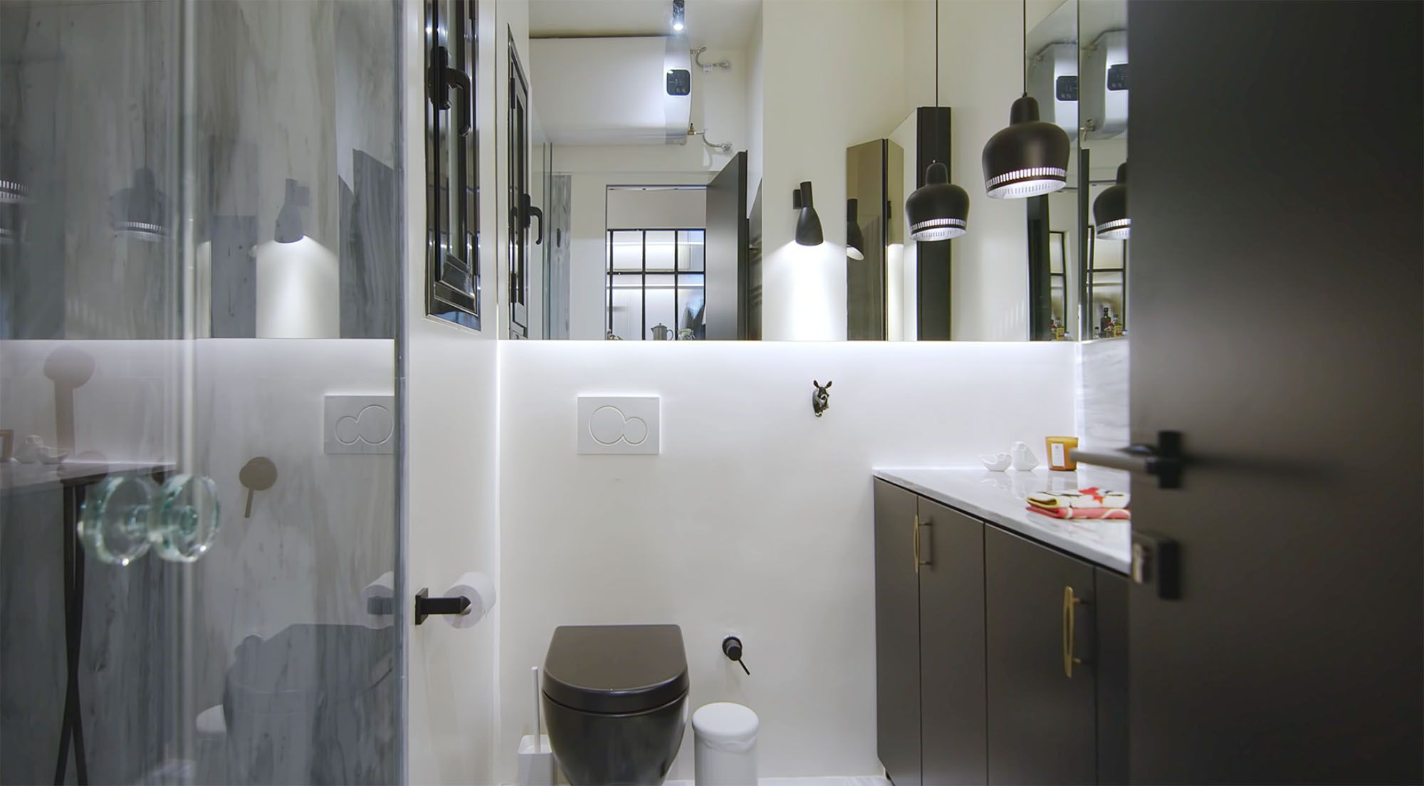 Kolonaki公寓装修，由集群建筑师浴室浴室