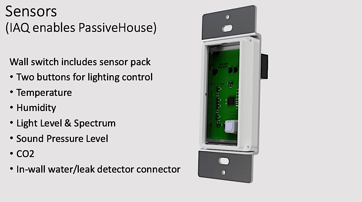 wall switch with sensors