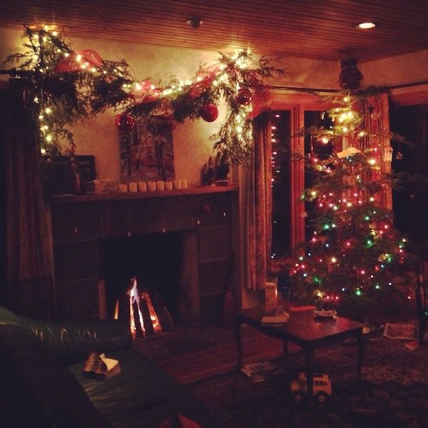 圣诞节的客厅
