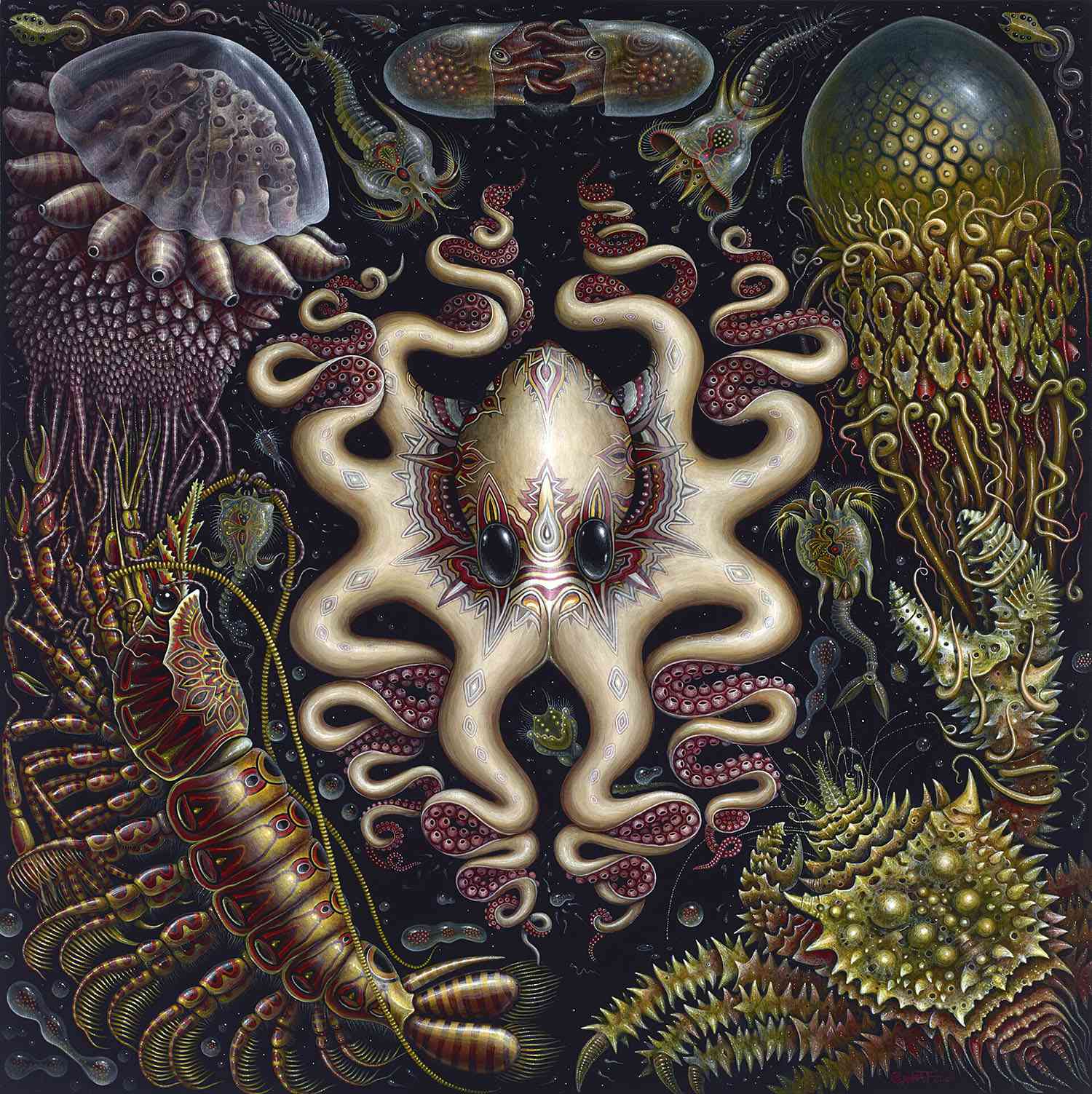 奇幻的海洋生物绘画罗伯特·史蒂文·康妮特（Robert Steven Connett）