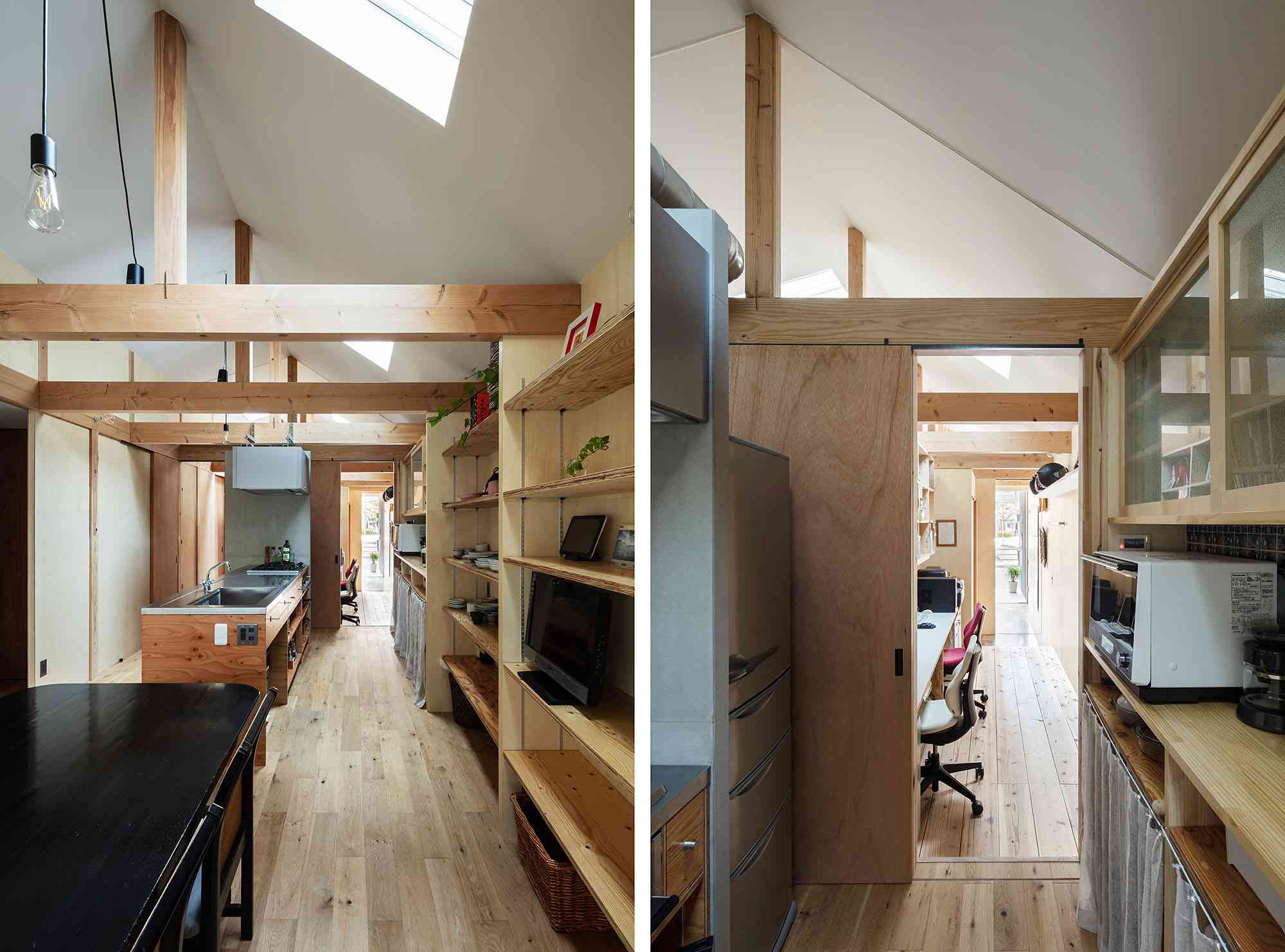 Yoshihiro Yamamoto Architects Atelier Office的工具箱房屋