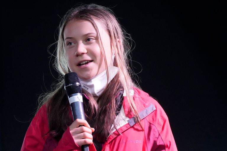 格雷塔·敦伯格（Greta Thunberg）在周五的未来COP26苏格兰三月