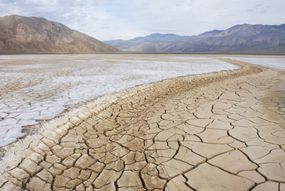 克拉克干涸的湖,Anza博雷戈沙漠加州州立公园,美国
