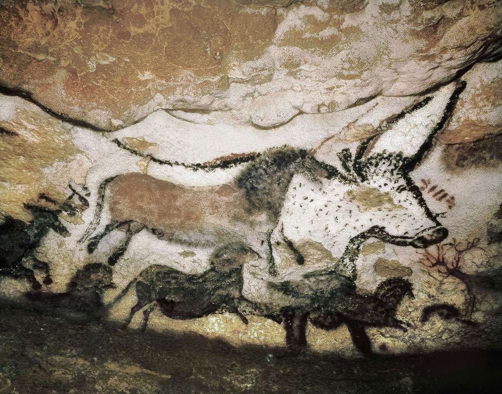 拉斯科洞穴中一幅描绘动物的洞穴画