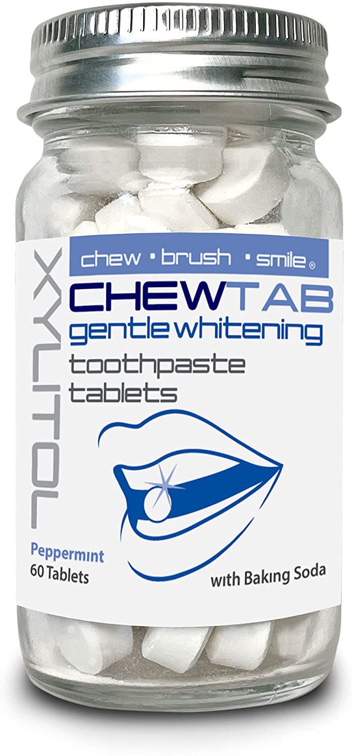 Chewtab温和的美白牙膏的平板电脑”width=