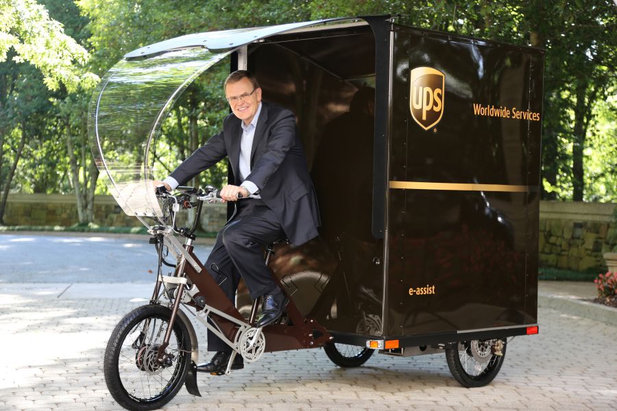 UPS电动自行车交付