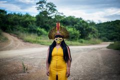 妇女是监测Xakriaba Territory，Brazil，2020的一部分