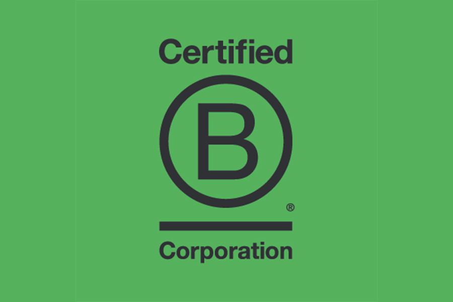 认证B公司绿色方形标志