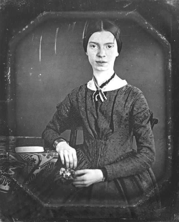诗人艾米莉·狄金森的银版照片，拍摄于1848年左右