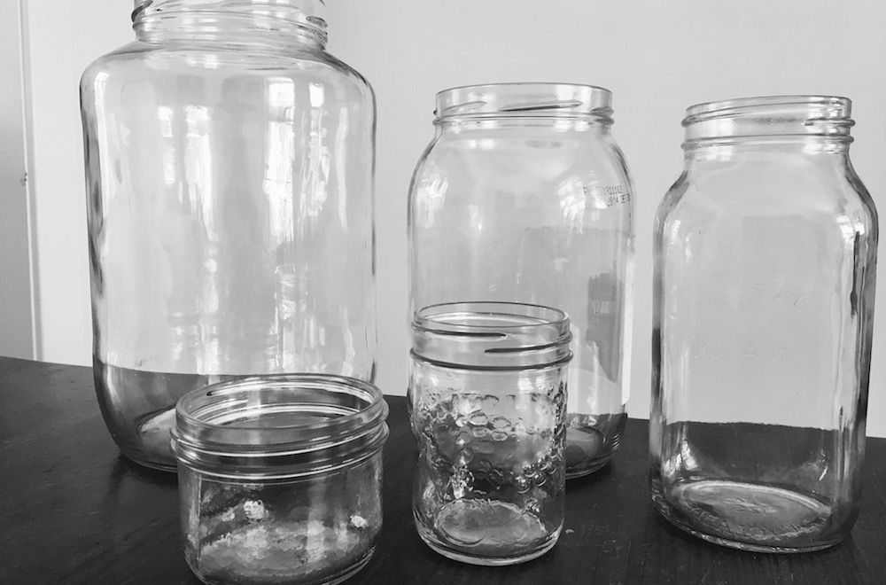 玻璃罐收集