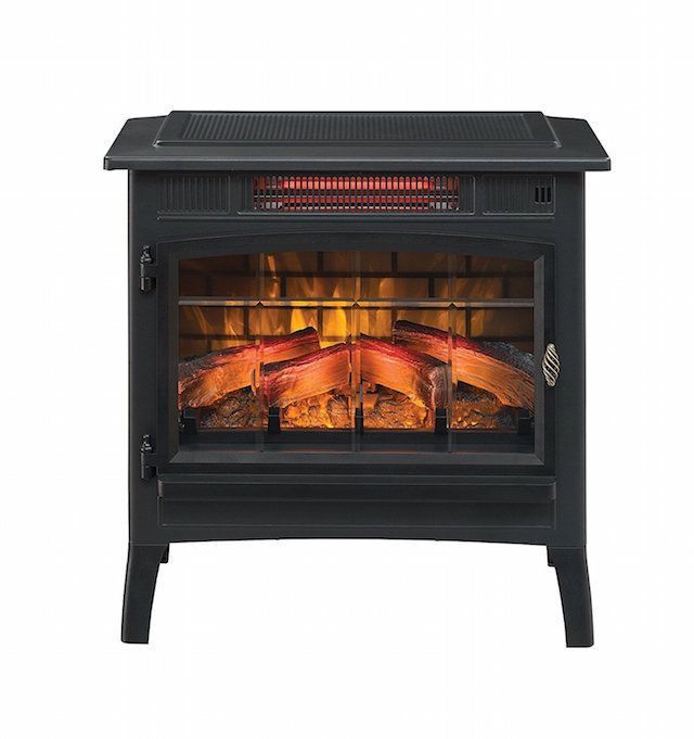Duraflame DFI-5010-01红外石英壁炉炉，3D火焰效果，黑色＂width=