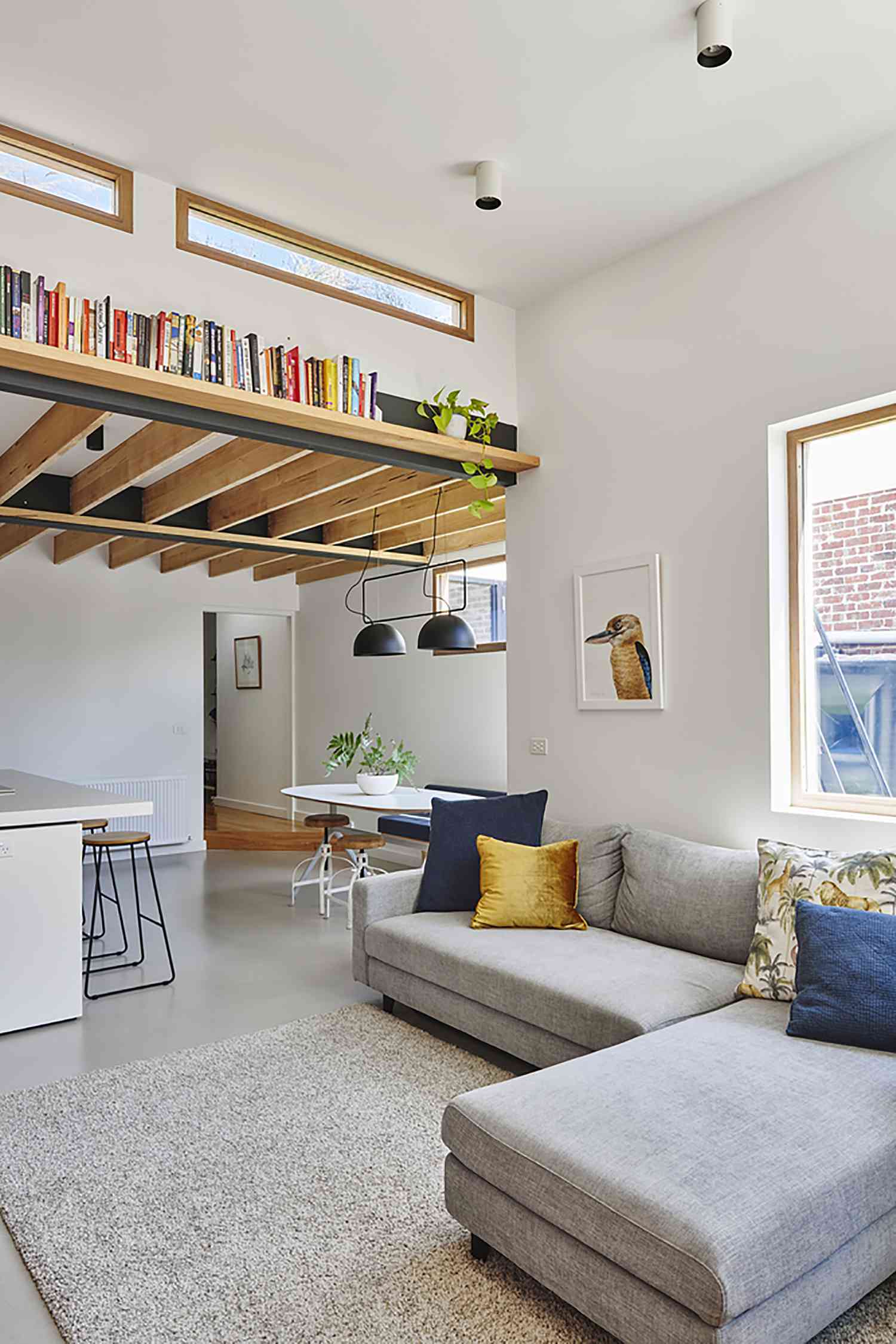 Gladstone Worker's Cottage Renovation by Altereco Design + Melbourne Vernacular sitting area