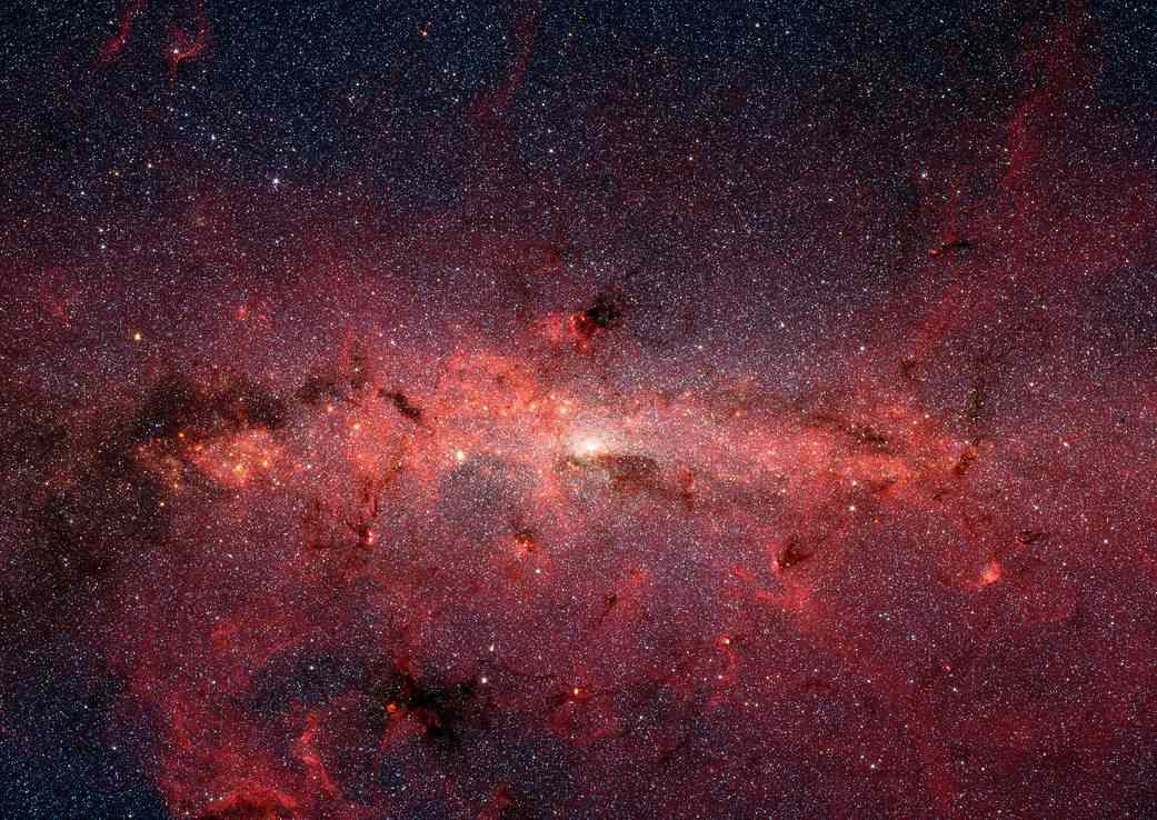 银河系中心在红外光中