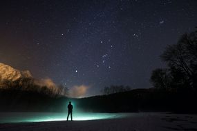 在一月仰望夜空