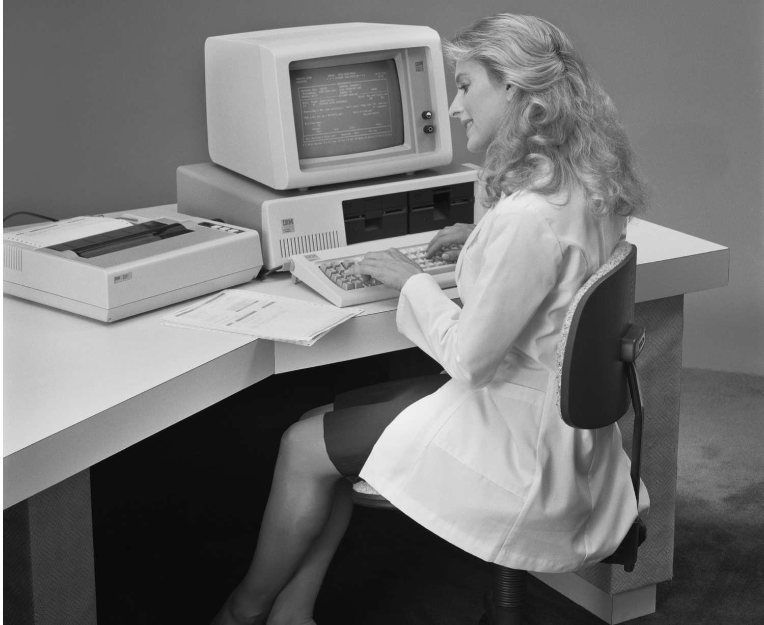 IBM个人电脑的女性